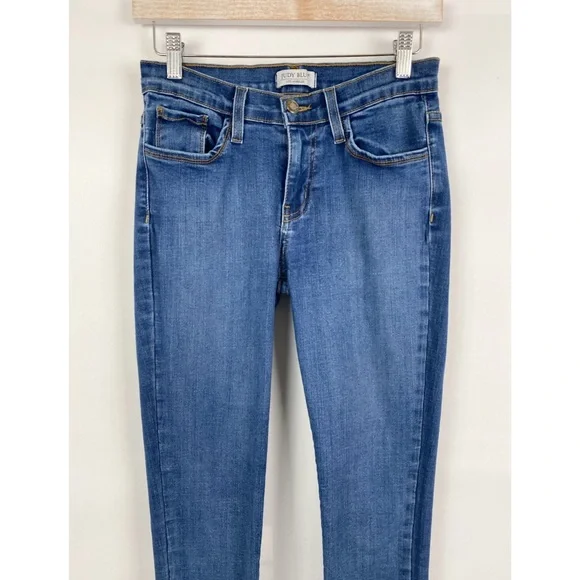 Judy Blue Basic Clean Stretch Denim Skinny Jeans, Dark Wash - Size 28 - Picture 2 of 9